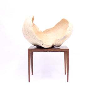 Exceptional and very large Swedish burl bowl of birch, 1984