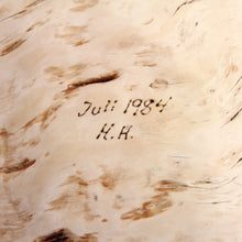 Load image into Gallery viewer, Exceptional and very large Swedish burl bowl of birch, 1984