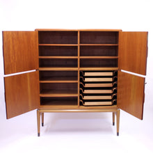 Load image into Gallery viewer, Axel Larsson / Bertil Fridhagen Walnut cabinet, model 2910 for SMF Bodafors, 1949