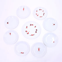 Load image into Gallery viewer, Antonia Astori &amp; Ron Gilad, The White Snow Snow White, 8 + 1 plates, Driade, ca 2007
