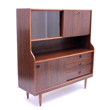 Load image into Gallery viewer, Rosewood mid-century bar cabinet by Schreiber, 1960s