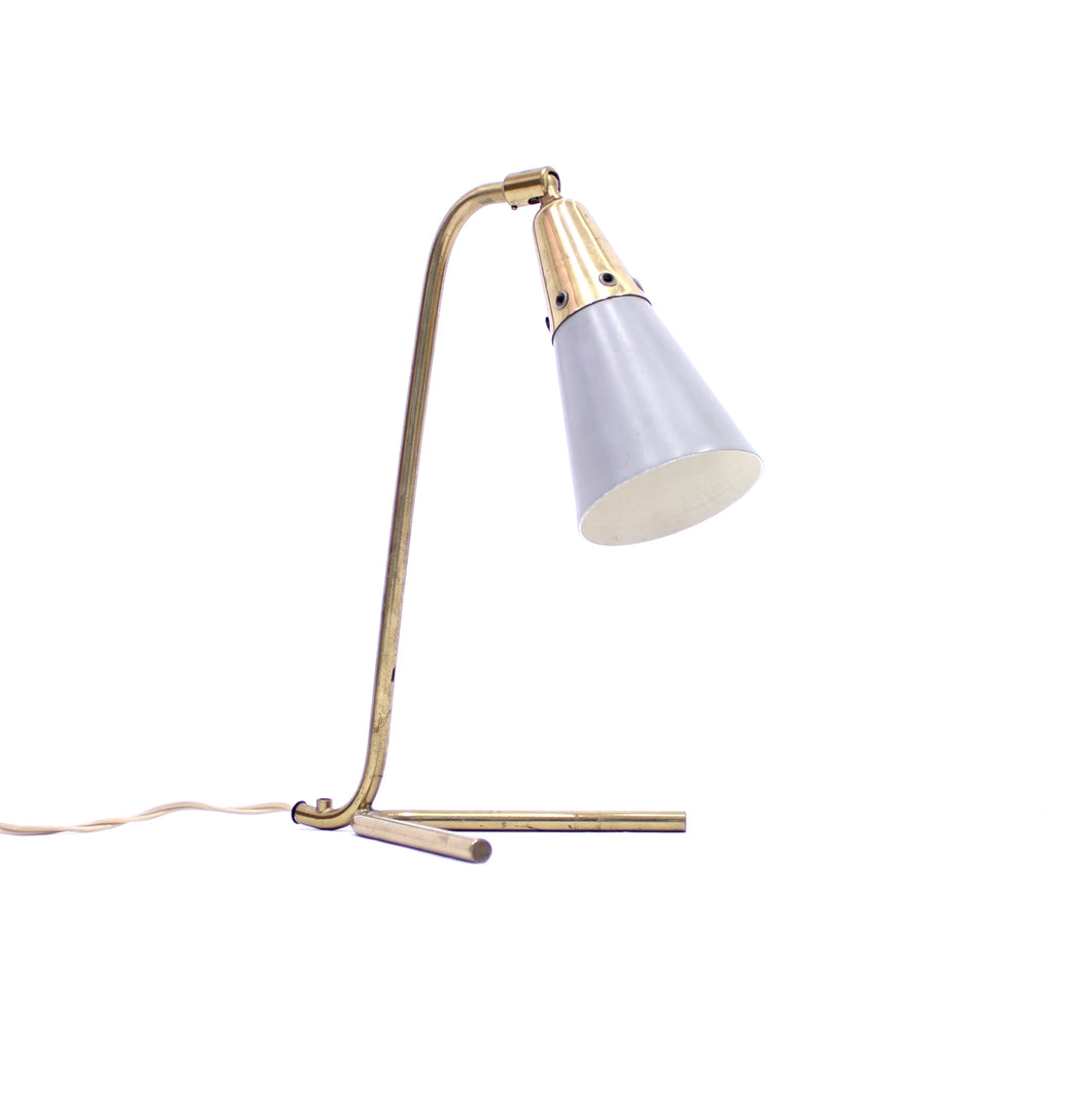 Mid-century Scandinavian brass table lamp, 1950s