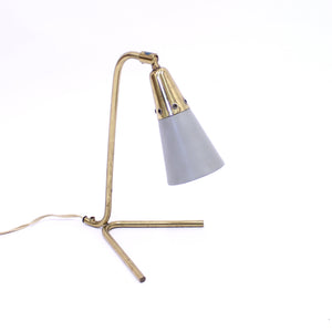 Mid-century Scandinavian brass table lamp, 1950s