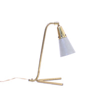 Load image into Gallery viewer, Mid-century Scandinavian brass table lamp, 1950s