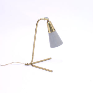 Mid-century Scandinavian brass table lamp, 1950s
