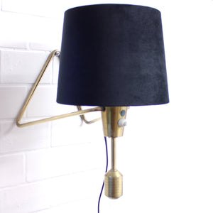 Pair of ASEA brass table- / wall lamps, 1950s