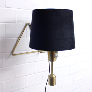 Pair of ASEA brass table- / wall lamps, 1950s
