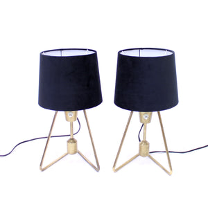 Pair of ASEA brass table- / wall lamps, 1950s