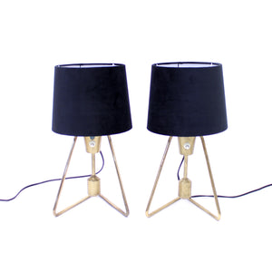 Pair of ASEA brass table- / wall lamps, 1950s