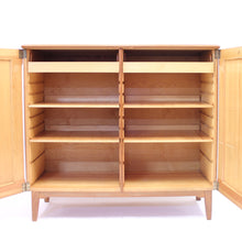 Load image into Gallery viewer, Swedish pine cabinet, Svensk Fur, attributed to Göran Malmvall, Sportstugemöbel, 1950s