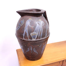 Load image into Gallery viewer, Angelo Ricceri, painted very large terracotta urn / olive jar, early 20th century