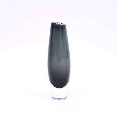 Sven Palmqvist, grey glass vase for Orrefors, 1950s