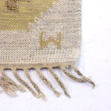 Load image into Gallery viewer, Swedish flat weave Röllakan carpet signed W, 1950s
