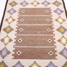 Load image into Gallery viewer, Swedish flat weave Röllakan carpet, 1950s