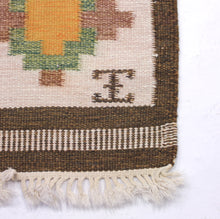 Load image into Gallery viewer, Swedish flat weave Röllakan carpet, 1950s