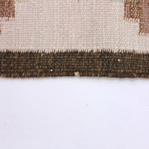 Swedish flat weave Röllakan carpet, 1950s