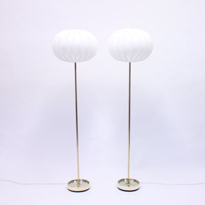Pair of Swedish floor lamps manufactured by Fagerhult, 1960s