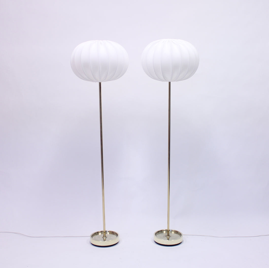 Pair of Swedish floor lamps manufactured by Fagerhult, 1960s