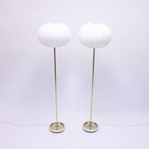 Pair of Swedish floor lamps manufactured by Fagerhult, 1960s