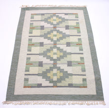 Load image into Gallery viewer, Swedish flat weave Röllakan carpet, 1950s