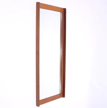 Load image into Gallery viewer, Rare vintage Scandinavian Luxus teak wall mirror, 1960s