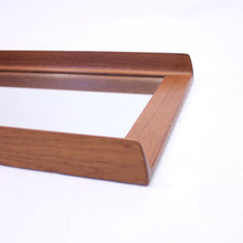 Load image into Gallery viewer, Rare vintage Scandinavian Luxus teak wall mirror, 1960s