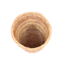 Load image into Gallery viewer, Large vintage wicker basket with lid, ca 1970s