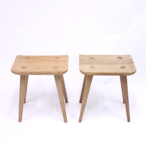 Carl Malmsten, pair of Visingsö pine stools, Karl Andersson & söner, 1950s