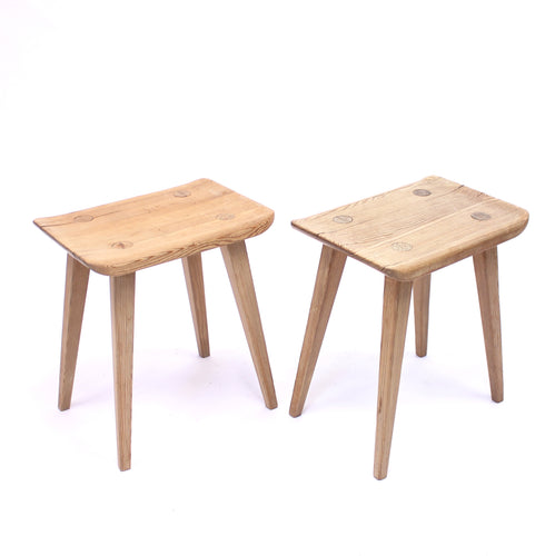 Carl Malmsten, pair of Visingsö pine stools, Karl Andersson & söner, 1950s