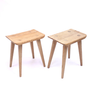 Carl Malmsten, pair of Visingsö pine stools, Karl Andersson & söner, 1950s