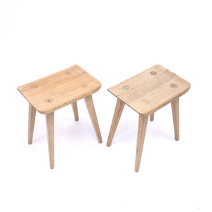 Carl Malmsten, pair of Visingsö pine stools, Karl Andersson & söner, 1950s