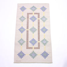 Load image into Gallery viewer, Swedish flat weave Röllakan carpet signed GK, 1950s