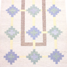 Load image into Gallery viewer, Swedish flat weave Röllakan carpet signed GK, 1950s