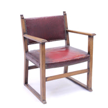 Load image into Gallery viewer, Oak fireside chair attributed to Adolf Loos, 1930s