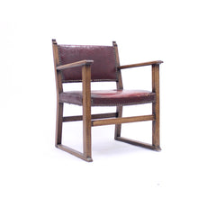 Load image into Gallery viewer, Oak fireside chair attributed to Adolf Loos, 1930s