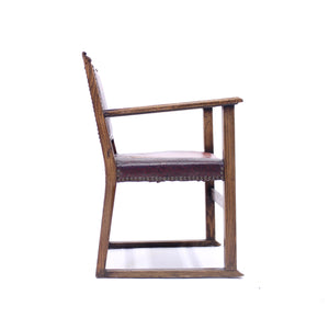 Oak fireside chair attributed to Adolf Loos, 1930s
