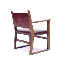 Load image into Gallery viewer, Oak fireside chair attributed to Adolf Loos, 1930s