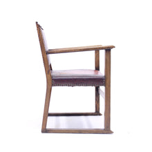 Load image into Gallery viewer, Oak fireside chair attributed to Adolf Loos, 1930s