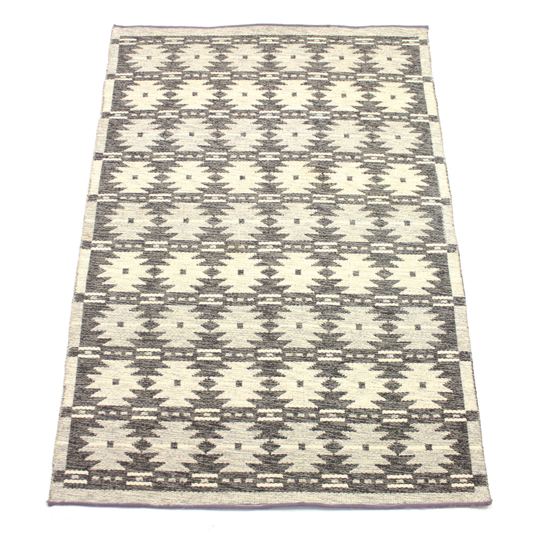 Swedish flat weave Röllakan carpet, 1950s