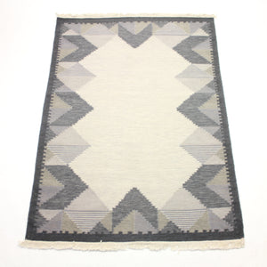Swedish flat weave Röllakan carpet, 1970s
