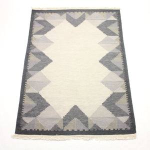 Swedish flat weave Röllakan carpet, 1970s
