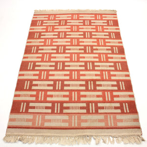 Swedish flat weave Röllakan carpet, 1960s