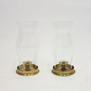 Pair of brass storm lanterns, 1970s