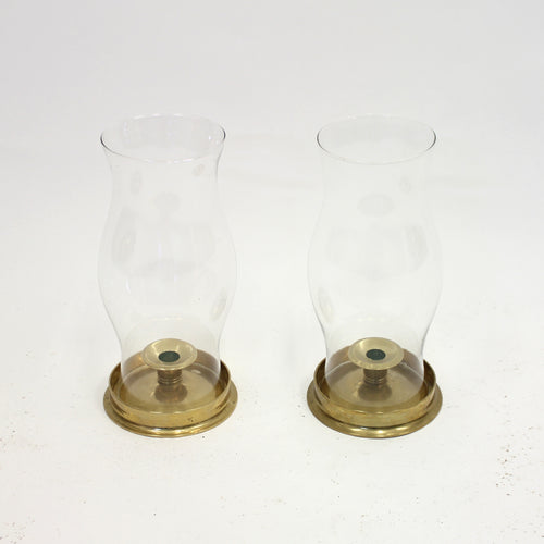 Pair of brass storm lanterns, 1970s
