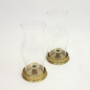 Pair of brass storm lanterns, 1970s