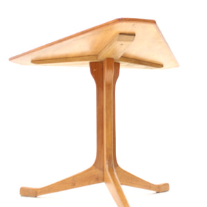 Scandinavian triangular teak coffee table, 1950s