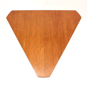 Scandinavian triangular teak coffee table, 1950s