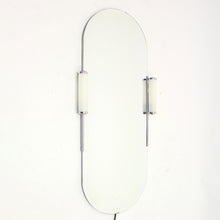 Load image into Gallery viewer, Art Deco wall mirror with lamps, 1930s