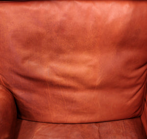 Børge Mogensen, Coupe leather sofa 2192, for Frederica, 1980s