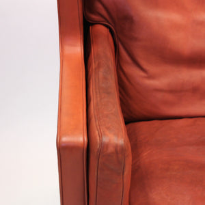 Børge Mogensen, Coupe leather sofa 2192, for Frederica, 1980s